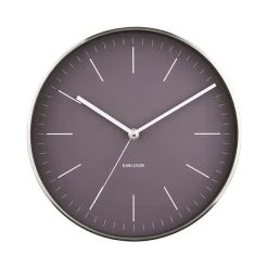 Karlsson Minimal Wall Clock - Dark Purple (27.5cm)