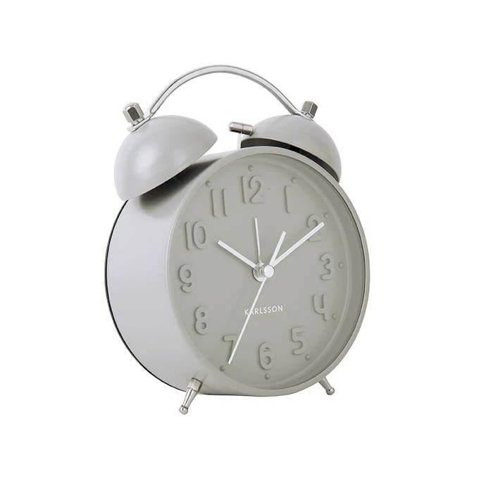 Karlsson Iconic Alarm Clock - Grey NEW ARRIVALS