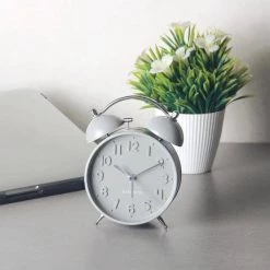 Karlsson Iconic Alarm Clock - Grey NEW ARRIVALS