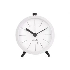 Karlsson Button Alarm Clock - White NEW ARRIVALS
