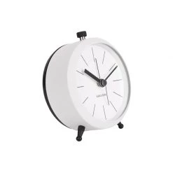Karlsson Button Alarm Clock - White NEW ARRIVALS