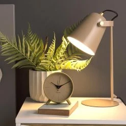 Karlsson NEW ARRIVALS Index Alarm Clock With Light - Yellow