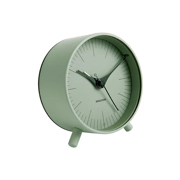 Karlsson Index Alarm Clock With Light - Green NEW ARRIVALS
