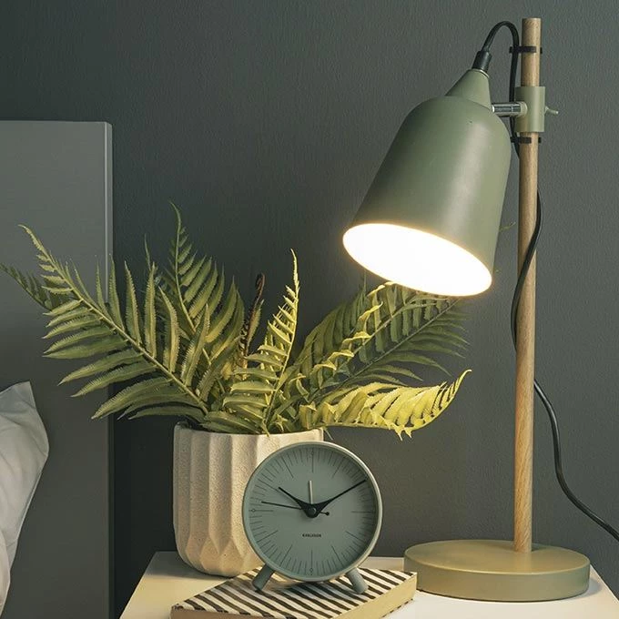 Karlsson Index Alarm Clock With Light - Green NEW ARRIVALS