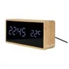 Karlsson MEN'S GIFTS Tube Digital Alarm Clock - Bamboo