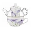 Ashdene Women's Gifts - Under $50 Floral Symphony Tea For One Teapot - Iris