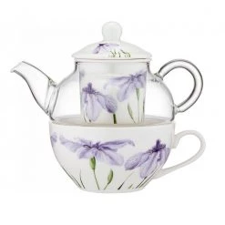 Ashdene Women's Gifts - Under $50 Floral Symphony Tea For One Teapot - Iris