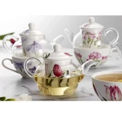 Ashdene Women's Gifts - Under $50 Floral Symphony Tea For One Teapot - Iris