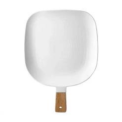 Ladelle Bowls, Plates & Serveware Linear Texture Paddle Serve Stick - White