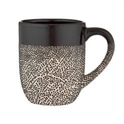 Ladelle Cafe Textured Black Mug Set (4pc) Mugs & Cups