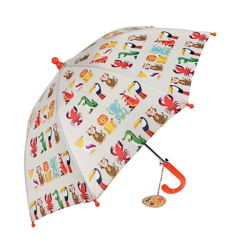 Rex London BOYS GIFTS Colourful Creatures Kids Umbrella