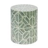 Banyan Home Cristo Capiz Shell Footstool / Side Table NEW ARRIVALS