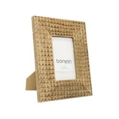 Banyan Home NEW ARRIVALS Tyla Carved Wood Photo Frame – 5x7”