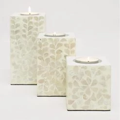 Stoneleigh & Roberson Utopia Capiz Shell Candle Holder