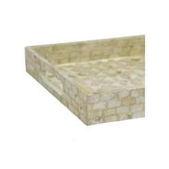 Stoneleigh & Roberson Lulu Capiz Shell Tray - Taupe & Natural NEW ARRIVALS