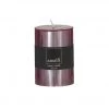 Amalfi NEW ARRIVALS Ribbed Unscented Pillar Candle - Plum (10cm)
