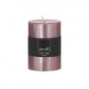 Amalfi Ribbed Unscented Pillar Candle - Rose (10cm)