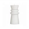 Amalfi NEW ARRIVALS Totem Unscented Candle - White (15cm)