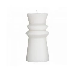 Amalfi NEW ARRIVALS Totem Unscented Candle - White (15cm)