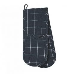 Ladelle Eco Check Navy Double Oven Glove NEW ARRIVALS