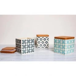 Ladelle CANISTERS & TINS Positano Canister Set (3pc)