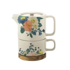 Leaf & Bean Floralison Teapot For One Infuser (400ml) NEW ARRIVALS