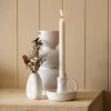 NED Collections Eddard Candle Holder - White