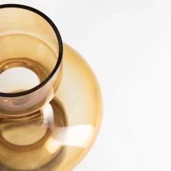 NED Collections NEW ARRIVALS Les Amber Glass Vase (30cm)