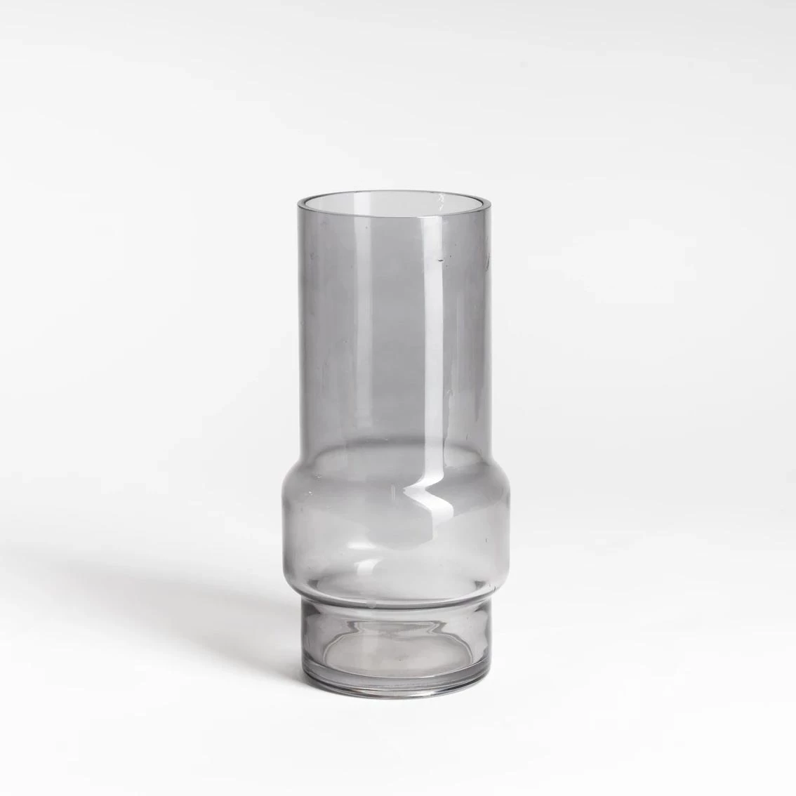 NED Collections Norton Grey Glass Vase (25cm) NEW ARRIVALS