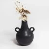 NED Collections Black Sven Vase (21cm)