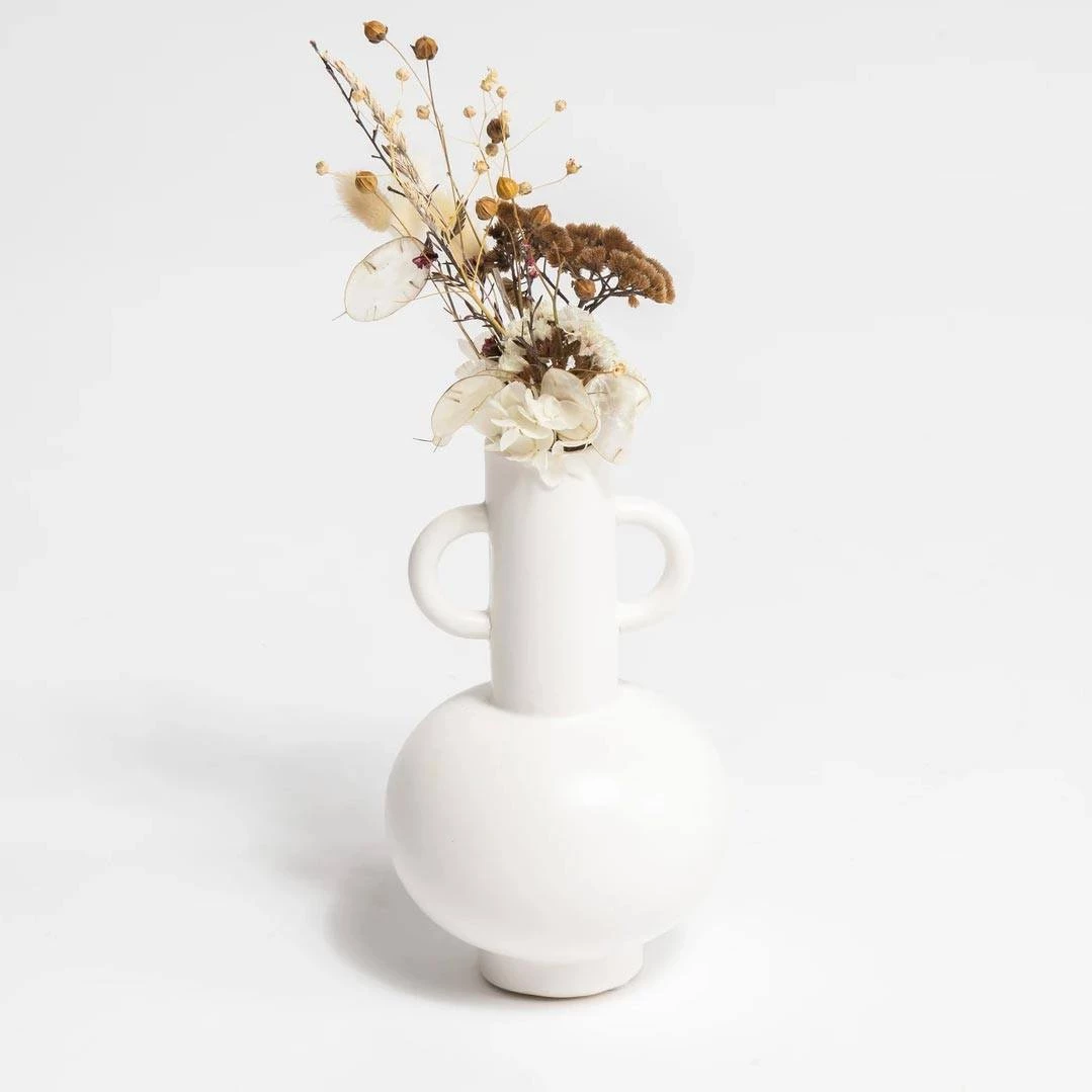 NED Collections White Louis Vase (20.5cm)
