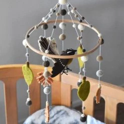 Tik Tak NEW ARRIVALS Handmade NZ Wool Baby Mobile - Fantail