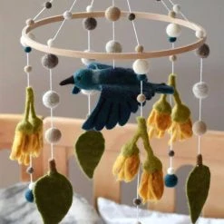 Tik Tak Handmade NZ Wool Baby Mobile - Tui NEW ARRIVALS