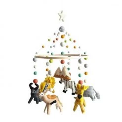 Tik Tak Handmade NZ Wool Baby Mobile - Savanna Animals NEW ARRIVALS