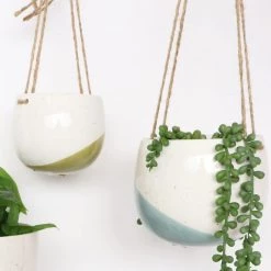 Urban Products NEW ARRIVALS Avery Hanging Planter - Small Green