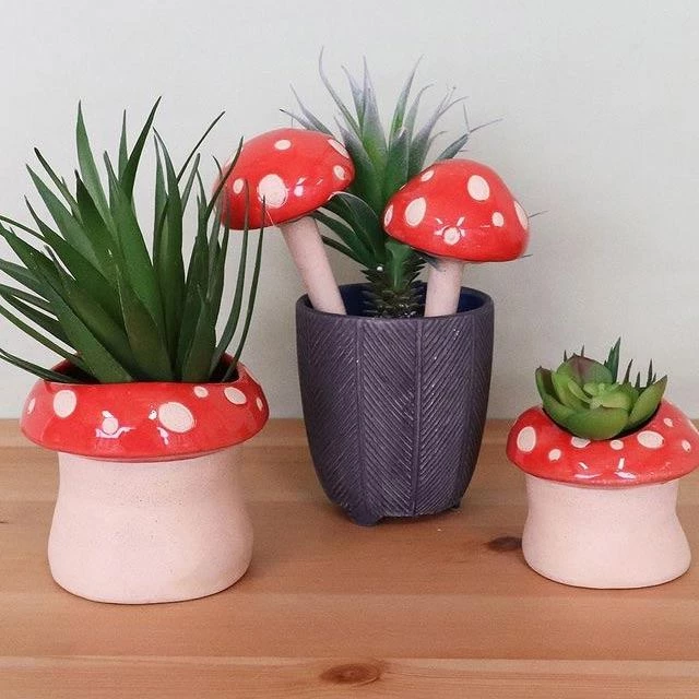 Urban Products Red Mushroom Planter NEW ARRIVALS