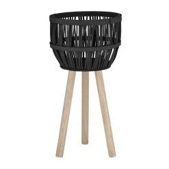 Emporium NEW ARRIVALS Rosado Planter & Stand - Black (56cm)