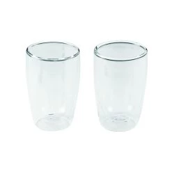 Leaf & Bean Double Wall Glass Set/2 (280ml) NEW ARRIVALS