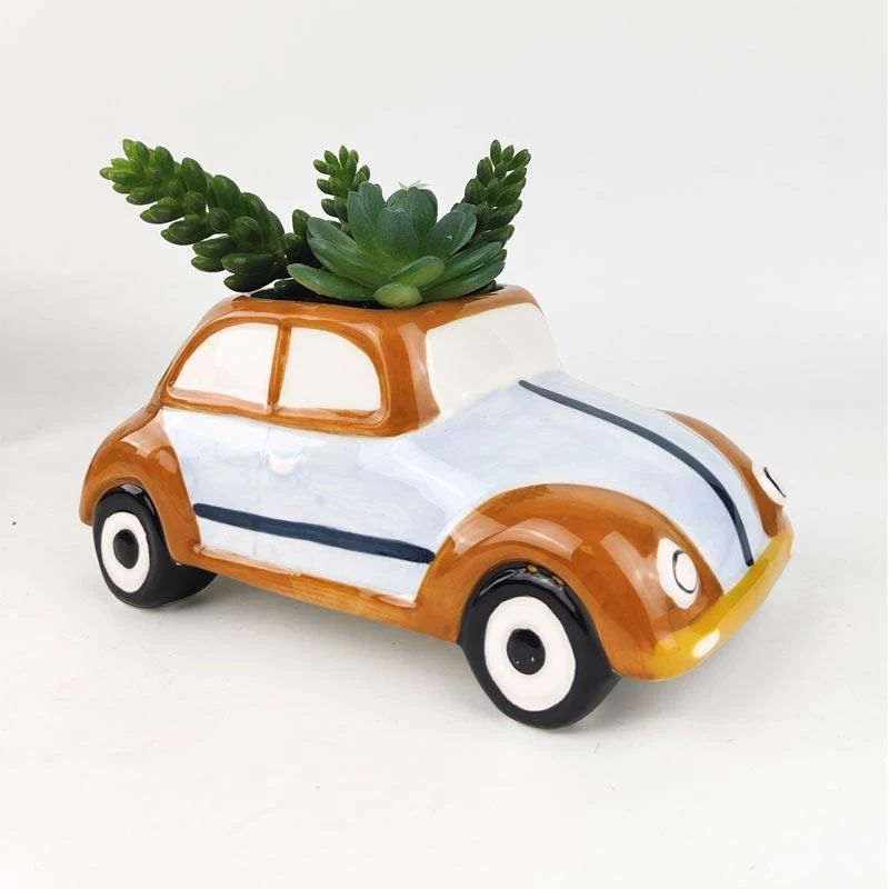 Urban Products Retro Orange Buggy Car Planter