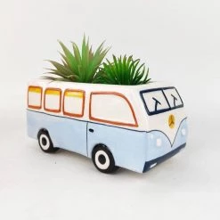 Urban Products NEW ARRIVALS Retro Blue Kombi Van Planter