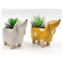 Urban Products Spotty Dog Planter Medium - Orange NEW ARRIVALS
