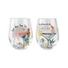 Urban Products Stemless Wine Glass Set - Let The Fun Be Gin