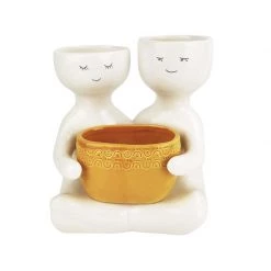 Urban Products Friends Holding Pot Planter - Mustard (20.5cm)