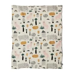 Di Lusso Living Asher Animals Baby Blanket