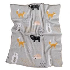 Di Lusso Living NEW ARRIVALS Woodland Wonder Baby Blanket
