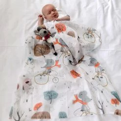 Di Lusso Living NEW ARRIVALS Maisie Mouse Baby Muslin Swaddle