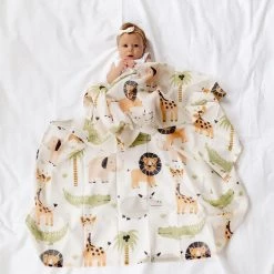 Di Lusso Living NEW ARRIVALS Jungle Safari Muslin Swaddle