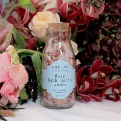 Anoint Luxurious Rose Bath Salts Bottle (220g) NEW ARRIVALS