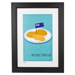Pint Size Kids Wall Prints Anzac Biscuit Print (A3)
