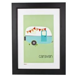 Pint Size Kids Wall Prints Caravan Print (A3)